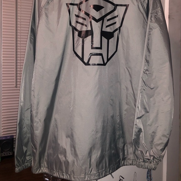 Primitive Skateboarding Autobots Grey Coach Jacket - Picture 3 of 4